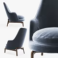 Modern Single Sofa Casual Single Sofa 3d model
