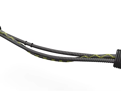 Heavy Duty Industrial Equipment Flexible Spiral Hose With Reinforced Structure And Connector 3d model