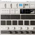 Modern switch simple switch socket combination 3d model