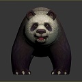 Modern Panda Cartoon Panda Bear 3d model