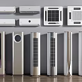 Various Modern Air Conditioner Fans With Wall Mounted And Floor Standing Designs