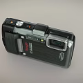 Fuji Classic Digital Camera With Retro Design Lens Flash And Compact Body 3d model