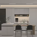 Modern Living Room Interior Design With TV Wall Digital Decor Plants And Gray Chair