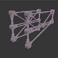 Heavy Duty Industrial Metal Frame Equipment With Connecting Joints And Cross Bars