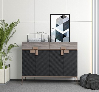 Modern shoe cabinet 3d model