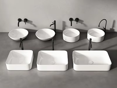 Modern basin wash basin wash basin wash basin wash basin counter basin 3d model
