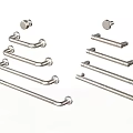 Metal Cabinet Handles In Various Styles And Different Lengths For Furniture And Cabinets