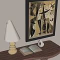 Modern table lamp 3d model