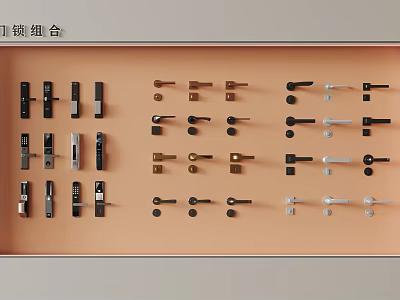 Middle Ancient Door Handle Creative Design Door Handle Ball Door Lock Door Handle Smart Lock 3d model