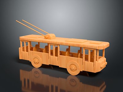 Modern Toy Car Wooden Car Toy Wooden Car Children Toy Wooden Car Toy Car 3d model