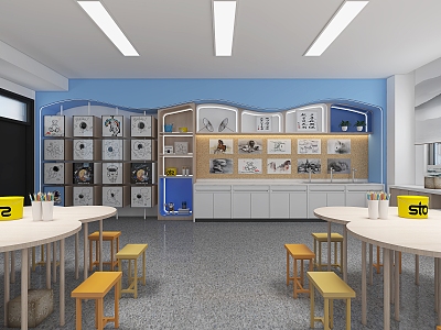 Modern Art Activity Room 3d model