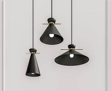 Modern chandelier combination 3d model