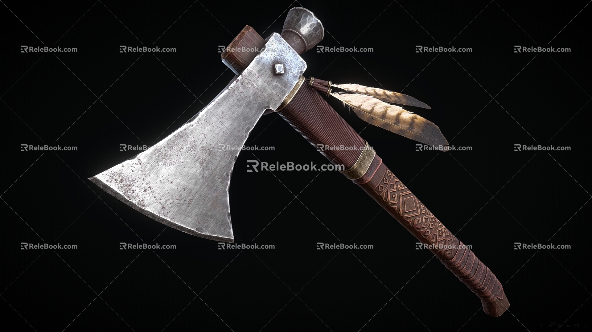 Modern Tomahawk Axe Axe Game Axe 3d model