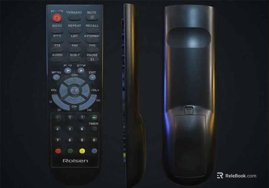 Television Remote Control Polisen Brand With Multiple Function Buttons And Ergonomic Design 3d model 