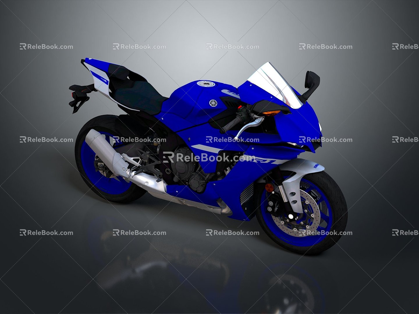 Motorcycle Two-wheeled Motorcycle Cross-country Motorcycle Road Race Motorcycle Motor Vehicle Transport 3d model