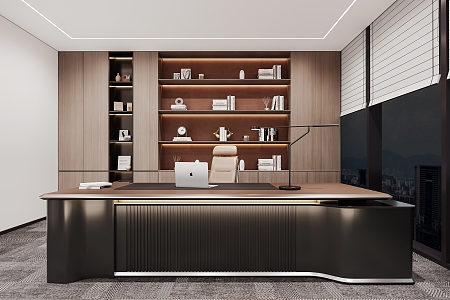 Modern Office Desk 3d model