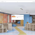 Library 3d model