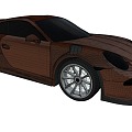 Hyundai sports car Porsche GT3RS 3d model