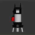 Industrial Submersible Pump With Black Cable And Stable Metal Base Stand