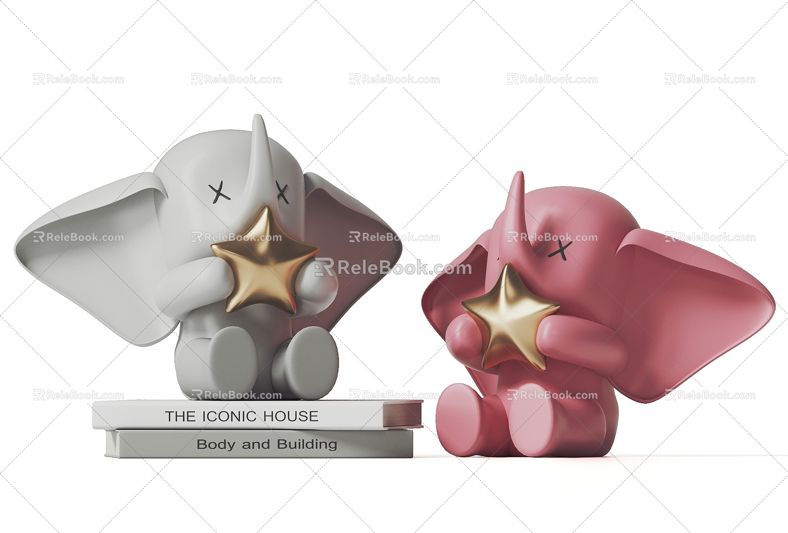 Modern Elephant Creative Desktop Ornaments Modern Ornaments Fashion Ornaments 3d model