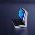 Computer All-in-One Librarian Workstation RFID Equipment Touch All-in-One Touch All-in-One 3d model
