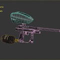 paintball gun paint gun 3d model