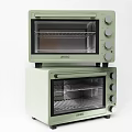 Light Green Midea Stackable Ovens As Practical Kitchen Appliance For Home Use 3d model