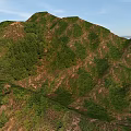 Scenic Garden Landscape With Lush Green Hills Natural Rolling Terrains And Vibrant Vegetation