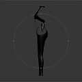 Futuristic Metallic Fashion Outfit Featuring Shiny Bodycon Silhouette And Decorative Shoulder Pieces