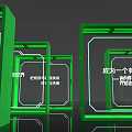 Innovative Tech Exhibition Booth With Geometric Lighting And Digital Displays