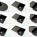 Black Kitchen Sinks with Multiple Models and Various Modern Functional Designs