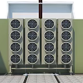Industrial Equipment Structural Design Featuring Metal Framework Pipes and Electrical Components