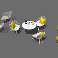 Premium 6 Designs Outdoor Metal Table and Chair Sets for Export