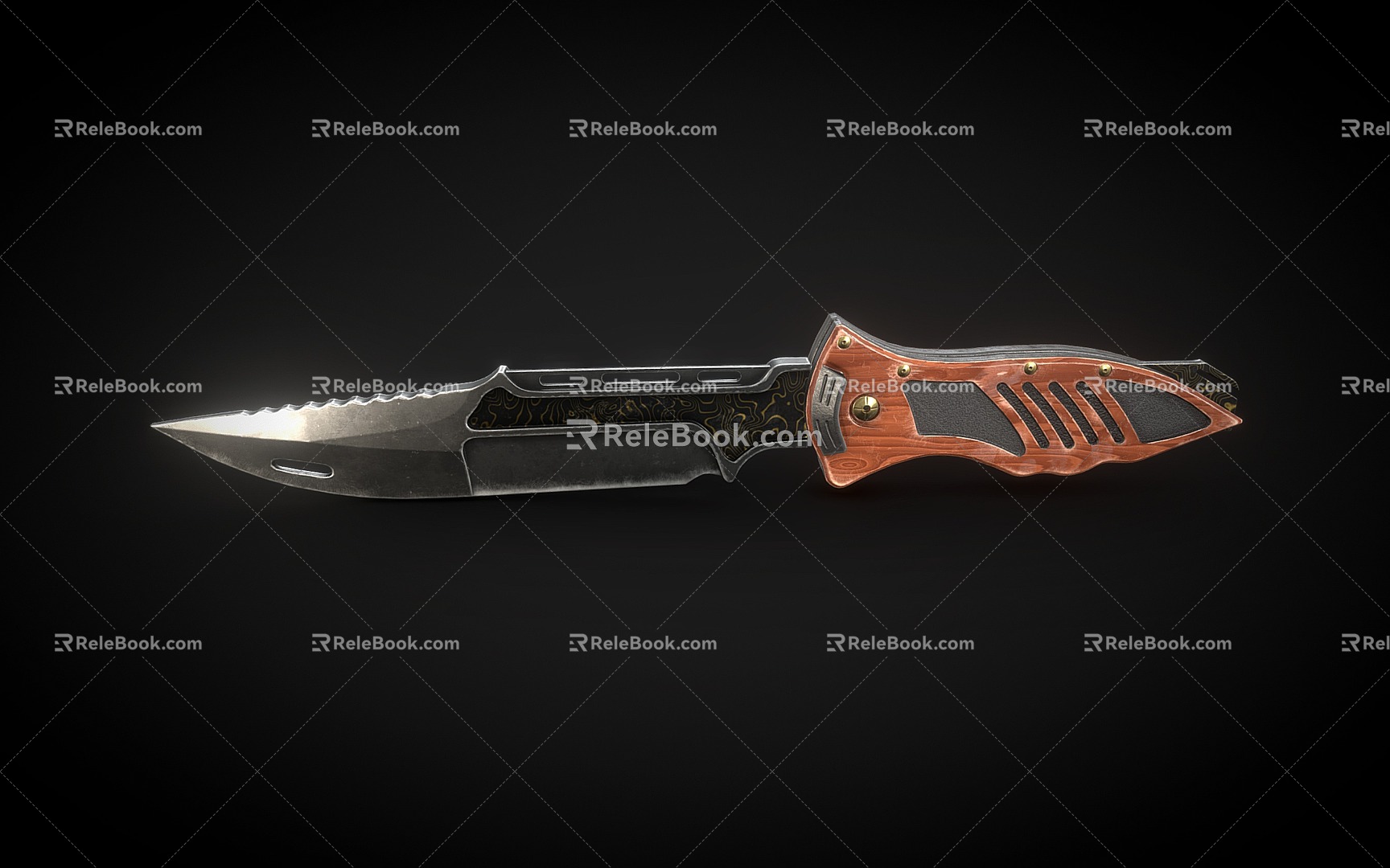 Sabre Military Dagger Tactical Knife 3d model