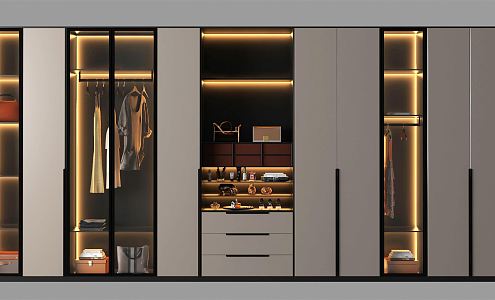 Modern wardrobe 3d model