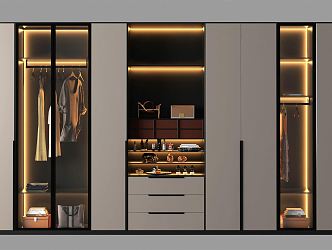 Modern wardrobe 3d model