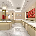 Elegant Jewelry Store Interior Design With Glass Display Cases And Modern Decor