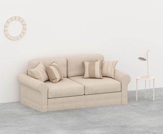 modern double sofa 3d model