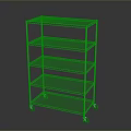 Durable Metal Wire Shelving Unit With Multi Tier Storage And Rolling Wheels For Home Organization