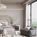 Cozy Kids Room Interior Design With Crown Chandelier Bed And Plush Toys
