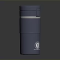 Blue Stainless Steel Vacuum Insulated Mug With Leak Proof Lid And Textured Surface
