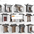 Traditional Chinese Door Architectural Designs With Various Styles Different Shapes And Details