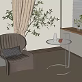 Modern side a few side a few corner a few 3d model