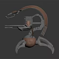 3D Mechanical Biomechanical Creature Character With Multiple Robotic Legs And Exoskeleton Design 3d model