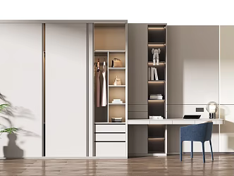 Modern wardrobe 3d model