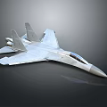 Modern Silver Fighter Jet With Sleek Aerodynamic Design And Cockpit Structure 3d model