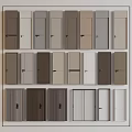 Modern Hinged Doors In Various Colors And Different Designs For Home 3d model