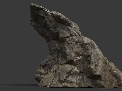 Natural Rock Formation With Rough Surface Texture And Geological Features 3d model