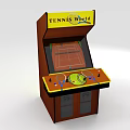 Modern game tennis game console 3d model