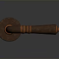 Vintage Gate Design Featuring Antique Copper Decorative Door Handle And Classic Style